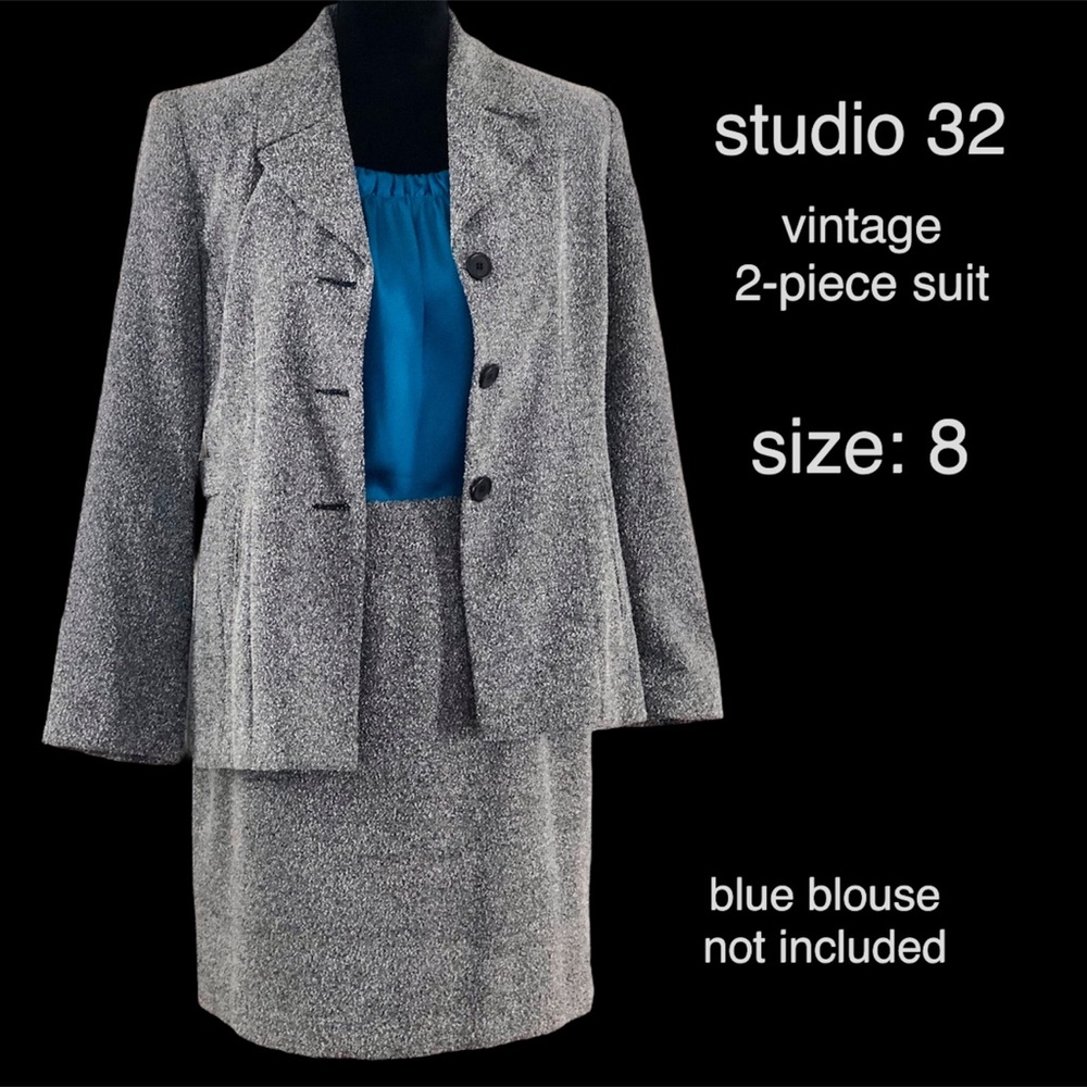 Vintage studio 32 2-Piece Skirt Suit Size 8P